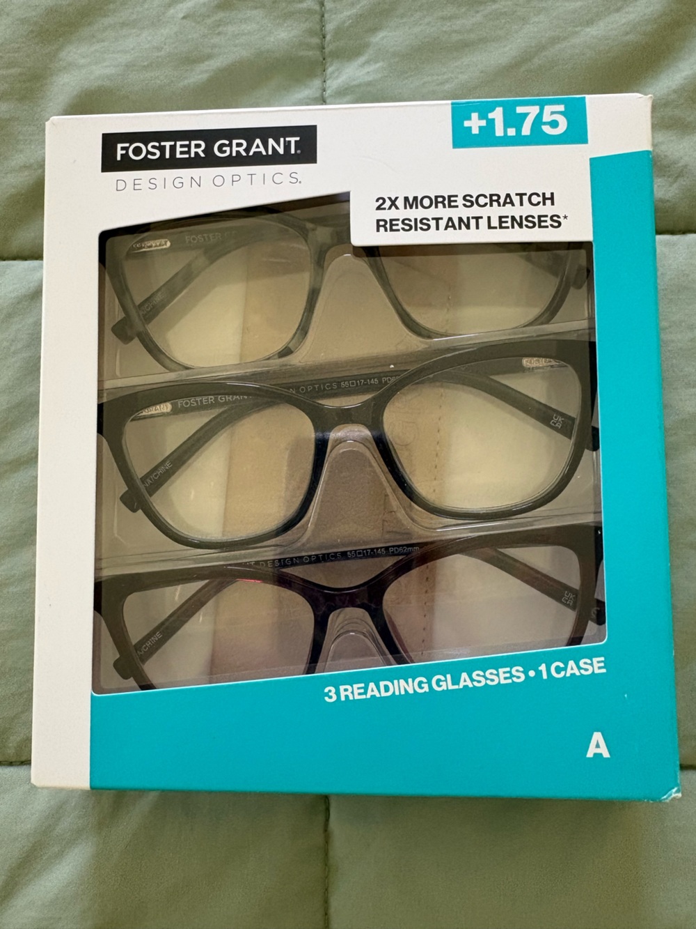 Foster Grant Reading Glasses 3 pair, +1.75